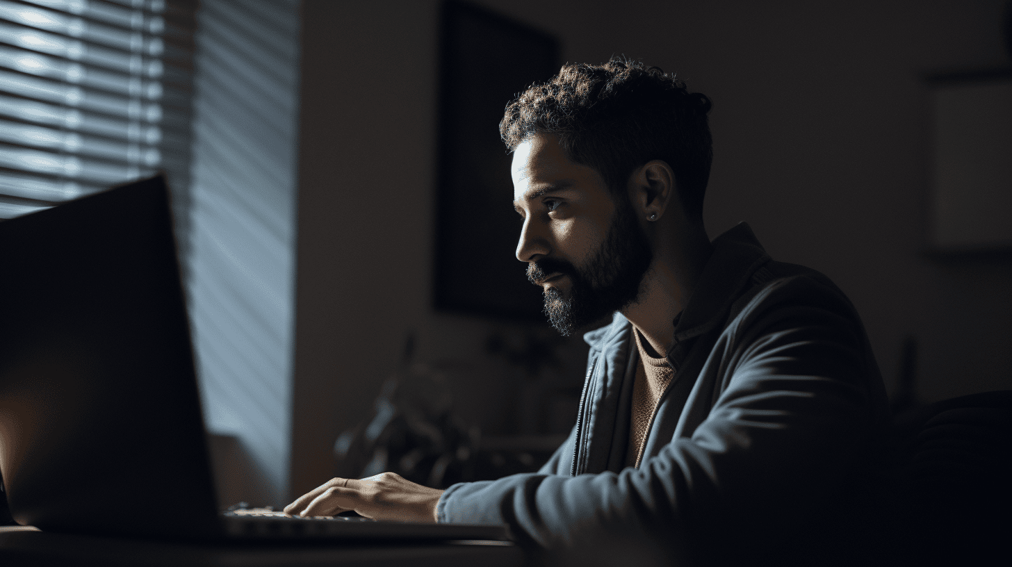 Computer. Man Health Mental Health Relapse Prevention - Modern Recovery Services